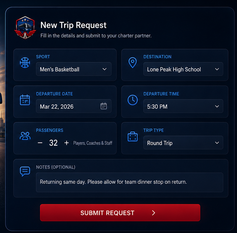 A coach starts with one clean request.